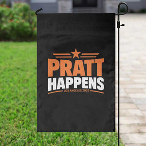 Pratt Happens Los Angeles 2026 Garden Flag Funny Political Patriotic LA City California Pride Leadership TS02 Print Your Wear