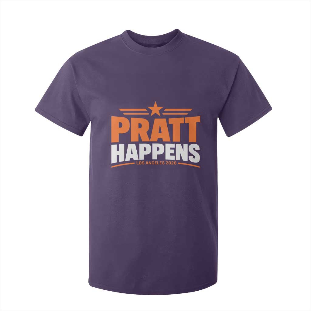 Pratt Happens Los Angeles 2026 T Shirt For Kid Funny Political Patriotic LA City California Pride Leadership TS02 Purple Print Your Wear