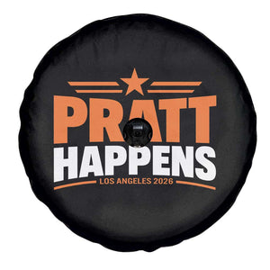 Pratt Happens Los Angeles 2026 Spare Tire Cover Funny Political Patriotic LA City California Pride Leadership TS02 Print Your Wear