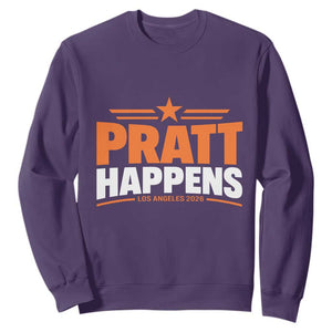 Pratt Happens Los Angeles 2026 Sweatshirt Funny Political Patriotic LA City California Pride Leadership TS02 Purple Print Your Wear