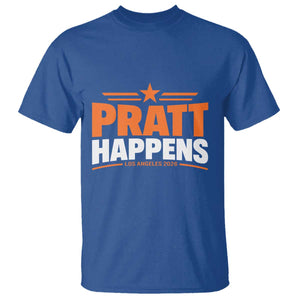 Pratt Happens Los Angeles 2026 T Shirt Funny Political Patriotic LA City California Pride Leadership TS02 Royal Blue Print Your Wear