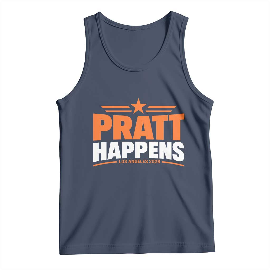 Pratt Happens Los Angeles 2026 Tank Top Funny Political Patriotic LA City California Pride Leadership TS02 Navy Print Your Wear