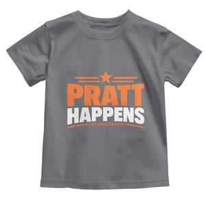 Pratt Happens Los Angeles 2026 Toddler T Shirt Funny Political Patriotic LA City California Pride Leadership TS02 Charcoal Print Your Wear