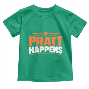 Pratt Happens Los Angeles 2026 Toddler T Shirt Funny Political Patriotic LA City California Pride Leadership TS02 Irish Green Print Your Wear
