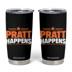 Pratt Happens Los Angeles 2026 Tumbler Cup Funny Political Patriotic LA City California Pride Leadership TS02 Black Print Your Wear