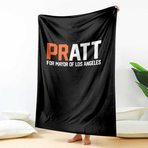 Pratt for Mayor Los Angeles Throw Blanket LA City Caliornia Pride Political Campaign Supporter TS02 Print Your Wear