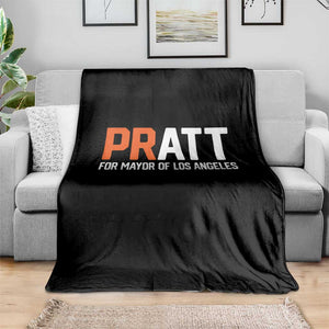 Pratt for Mayor Los Angeles Throw Blanket LA City Caliornia Pride Political Campaign Supporter TS02 Print Your Wear