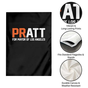 Pratt for Mayor Los Angeles Garden Flag LA City Caliornia Pride Political Campaign Supporter TS02 Print Your Wear