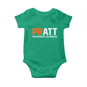 Pratt for Mayor Los Angeles Baby Onesie LA City Caliornia Pride Political Campaign Supporter TS02 Irish Green Print Your Wear