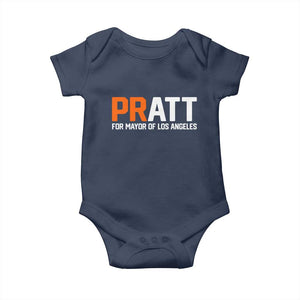 Pratt for Mayor Los Angeles Baby Onesie LA City Caliornia Pride Political Campaign Supporter TS02 Navy Print Your Wear