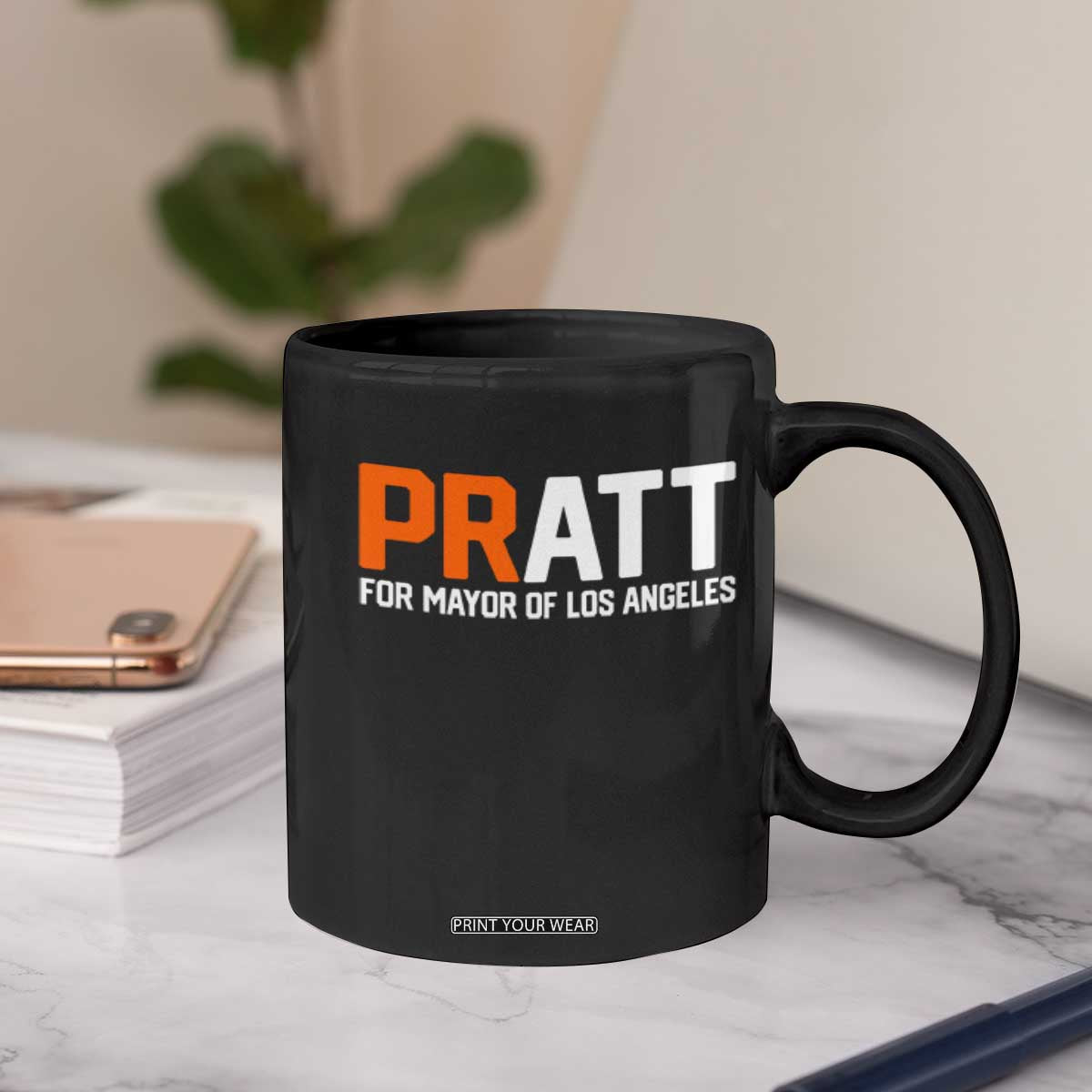 Pratt for Mayor Los Angeles Coffee Mug LA City Caliornia Pride Political Campaign Supporter TS02 Print Your Wear