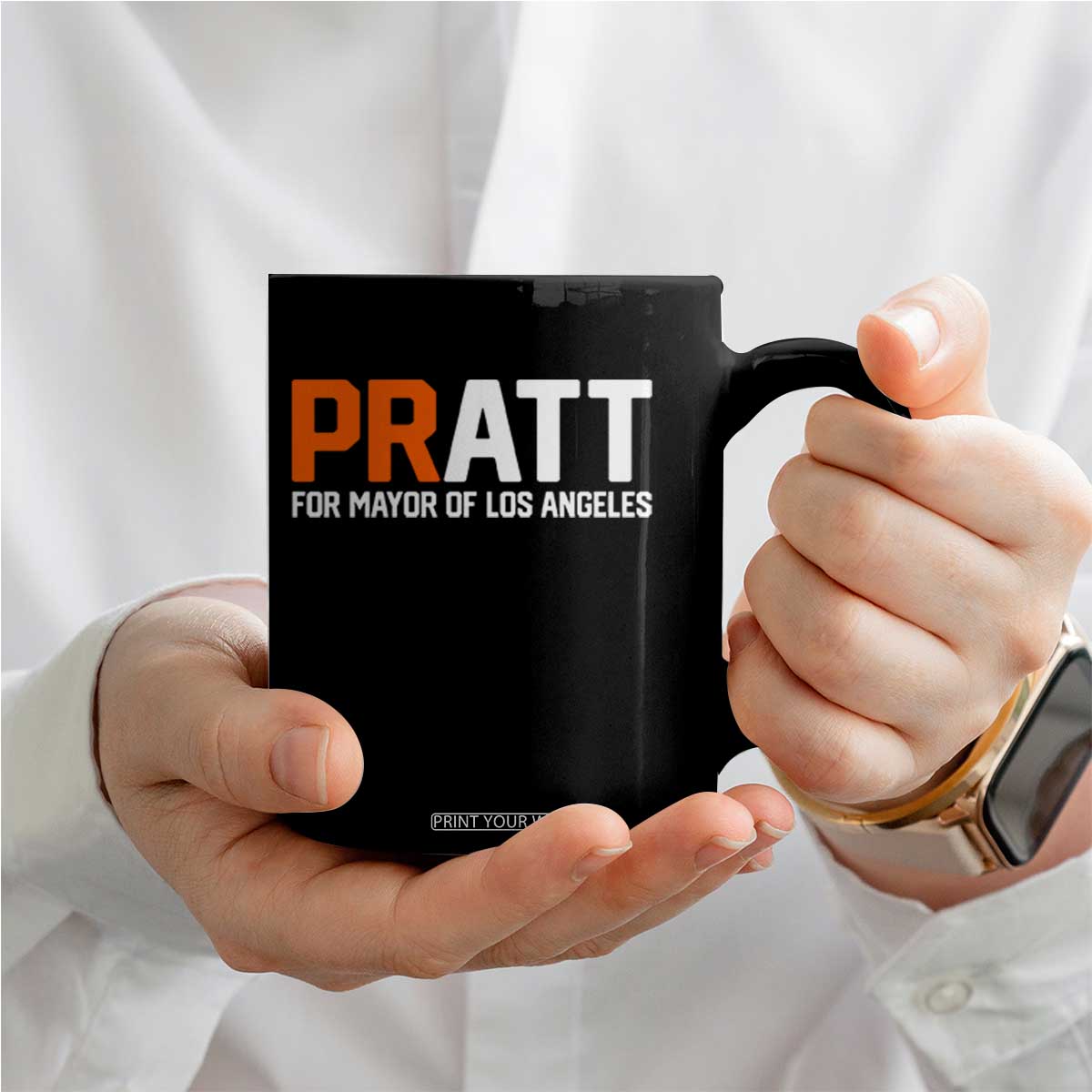 Pratt for Mayor Los Angeles Coffee Mug LA City Caliornia Pride Political Campaign Supporter TS02 Print Your Wear