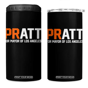Pratt for Mayor Los Angeles 4 in 1 Can Cooler Tumbler LA City Caliornia Pride Political Campaign Supporter TS02 One Size: 16 oz Black Print Your Wear