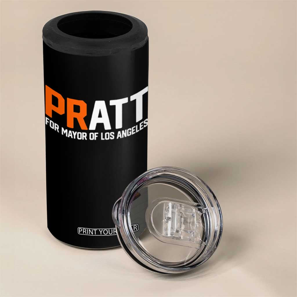 Pratt for Mayor Los Angeles 4 in 1 Can Cooler Tumbler LA City Caliornia Pride Political Campaign Supporter TS02 Print Your Wear