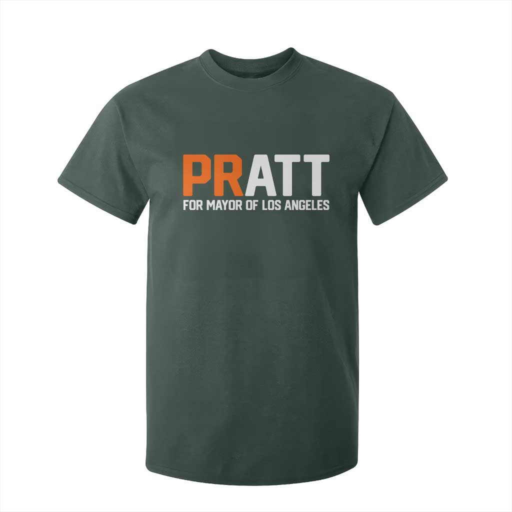 Pratt for Mayor Los Angeles T Shirt For Kid LA City Caliornia Pride Political Campaign Supporter TS02 Dark Forest Green Print Your Wear