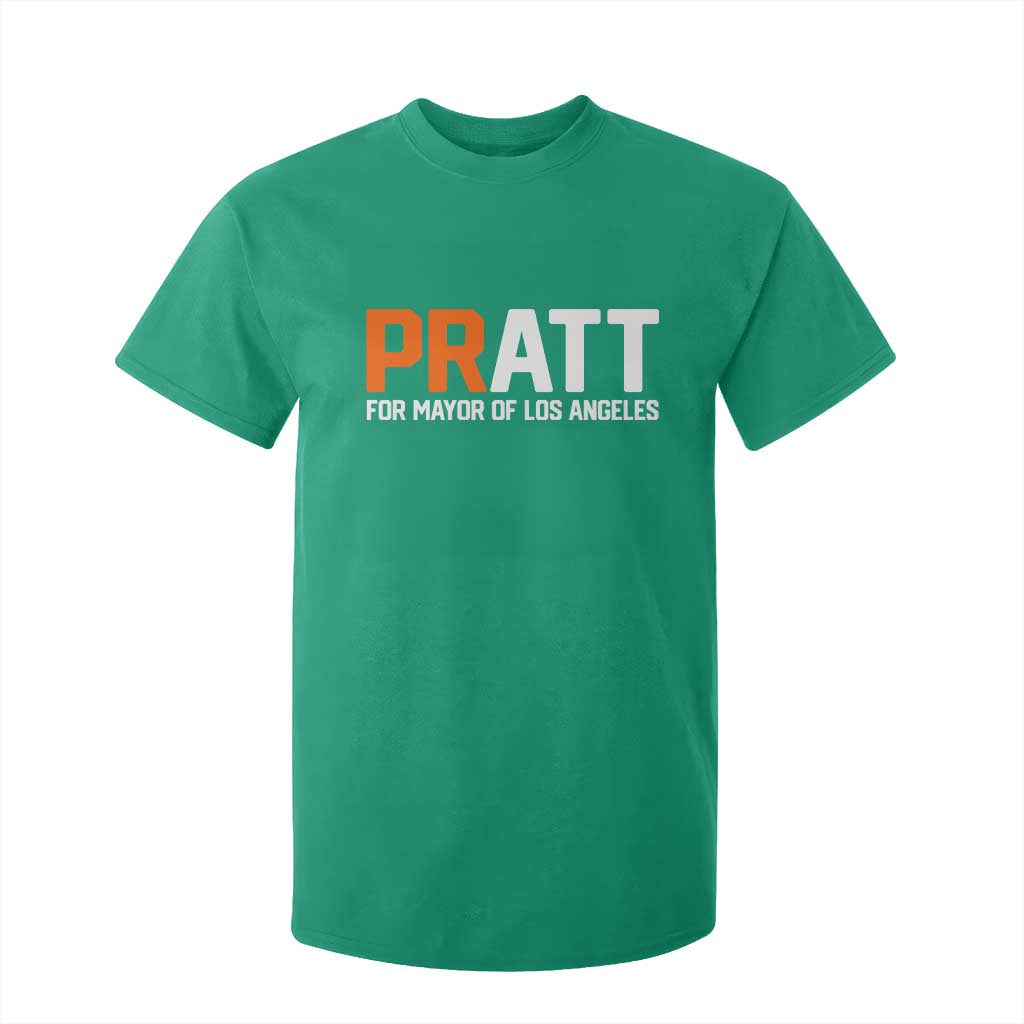 Pratt for Mayor Los Angeles T Shirt For Kid LA City Caliornia Pride Political Campaign Supporter TS02 Irish Green Print Your Wear
