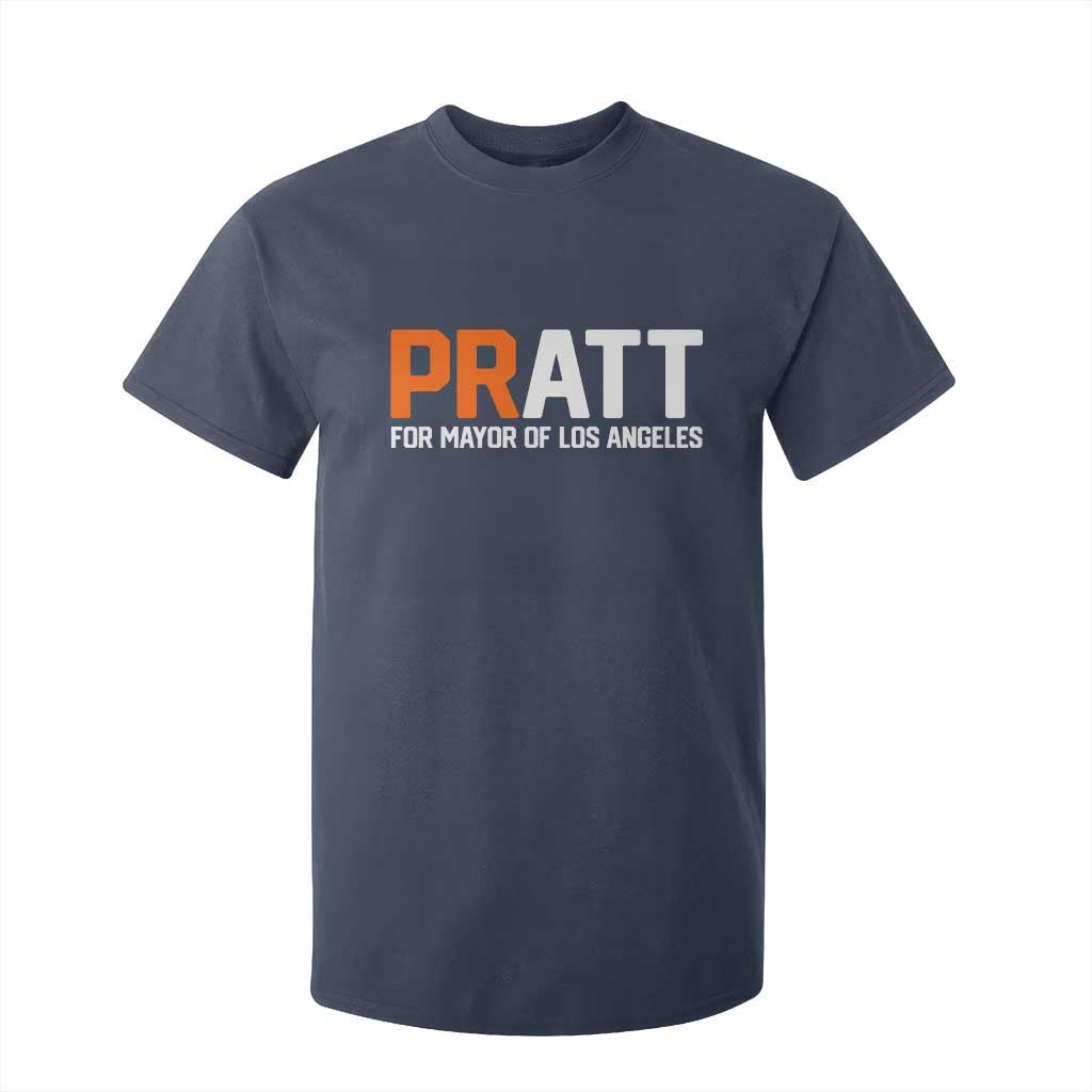 Pratt for Mayor Los Angeles T Shirt For Kid LA City Caliornia Pride Political Campaign Supporter TS02 Navy Print Your Wear