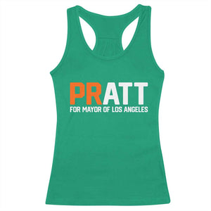 Pratt for Mayor Los Angeles Racerback Tank Top LA City Caliornia Pride Political Campaign Supporter TS02 Irish Green Print Your Wear