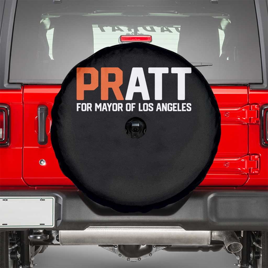 Pratt for Mayor Los Angeles Spare Tire Cover LA City Caliornia Pride Political Campaign Supporter TS02 Black Print Your Wear
