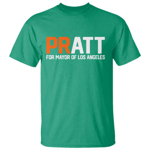 Pratt for Mayor Los Angeles T Shirt LA City Caliornia Pride Political Campaign Supporter TS02 Irish Green Print Your Wear