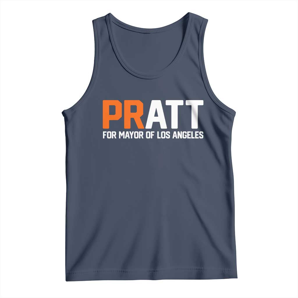 Pratt for Mayor Los Angeles Tank Top LA City Caliornia Pride Political Campaign Supporter TS02 Navy Print Your Wear