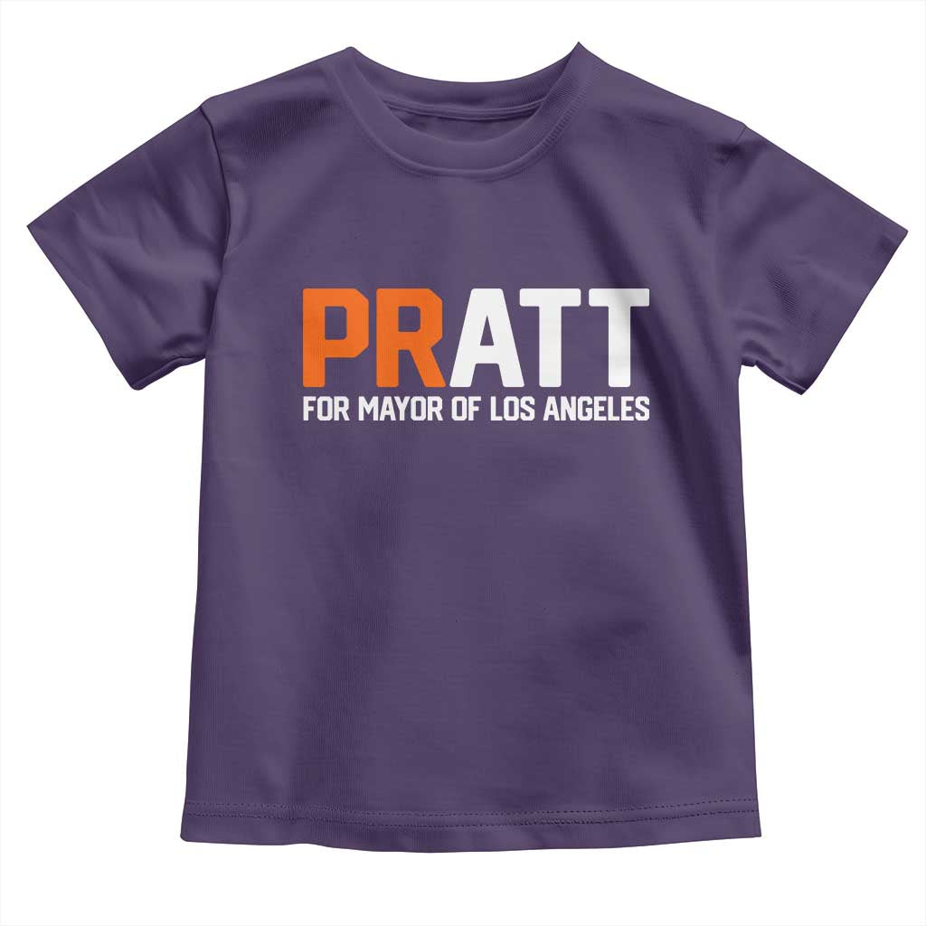 Pratt for Mayor Los Angeles Toddler T Shirt LA City Caliornia Pride Political Campaign Supporter TS02 Purple Print Your Wear
