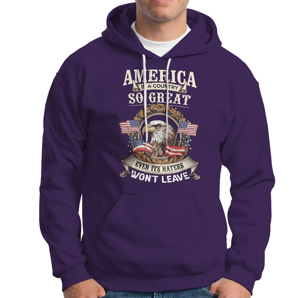 American Eagle Hoodie America A Country So Great Even Its Haters Won't Leave TS02 Printyourwear