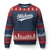 Vintage Oklahoma Throwback Distressed Ugly Christmas Sweater Retro Classic OK State Pride - Print Your Wear