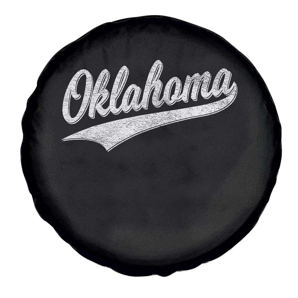 Vintage Oklahoma Throwback Distressed Spare Tire Cover Retro Classic OK State Pride TS02 Print Your Wear