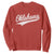 Vintage Oklahoma Throwback Distressed Sweatshirt Retro Classic OK State Pride TS02 Red Print Your Wear