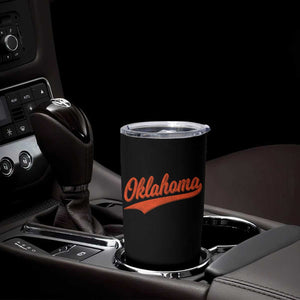 Vintage Oklahoma Orange Throwback Distressed Tumbler Cup Retro Classic OK State Pride TS02 Print Your Wear