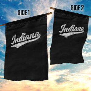 Vintage Indiana Retro Throwback Distressed Garden Flag Retro Classic IN State Pride TS02 Print Your Wear