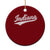Vintage Indiana Retro Throwback Distressed Ceramic Ornament Retro Classic IN State Pride - Print Your Wear