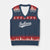 Vintage Indiana Retro Throwback Distressed V-Neck Knit Sweater Vest Retro Classic IN State Pride - Print Your Wear
