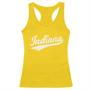 Vintage Indiana Retro Throwback Distressed Racerback Tank Top Retro Classic IN State Pride TS02 Daisy Print Your Wear