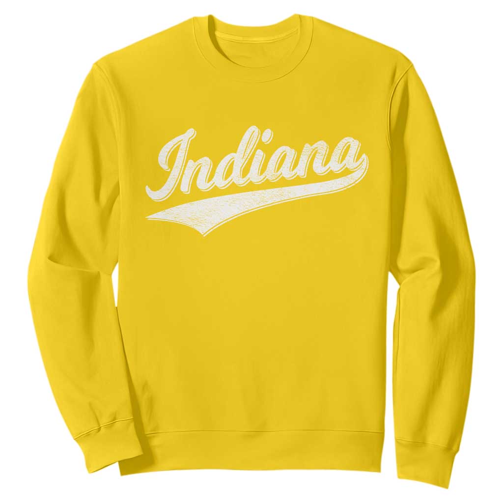 Vintage Indiana Retro Throwback Distressed Sweatshirt Retro Classic IN State Pride TS02 Daisy Print Your Wear