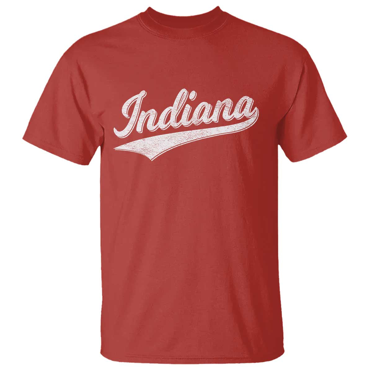 Vintage Indiana Retro Throwback Distressed T Shirt Retro Classic IN State Pride TS02 Red Print Your Wear