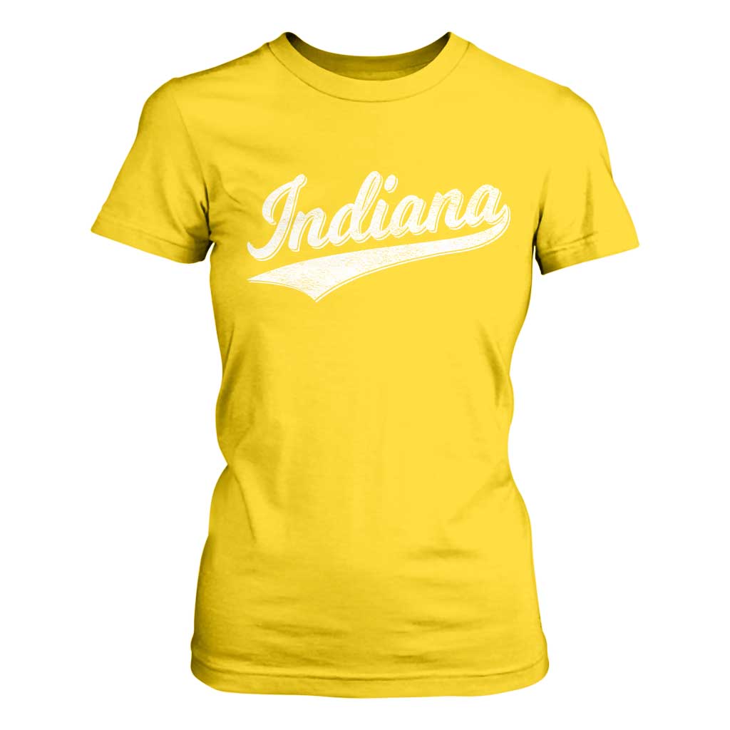 Vintage Indiana Retro Throwback Distressed T Shirt For Women Retro Classic IN State Pride TS02 Daisy Print Your Wear