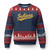 Vintage Indiana Retro Yellow Throwback Distressed Ugly Christmas Sweater Retro Classic IN State Pride - Print Your Wear