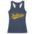 Vintage Indiana Retro Yellow Throwback Distressed Racerback Tank Top Retro Classic IN State Pride - Print Your Wear