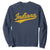 Vintage Indiana Retro Yellow Throwback Distressed Sweatshirt Retro Classic IN State Pride TS02 Navy Print Your Wear