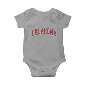 Vintage OKLAHOMA OK Baby Onesie Retro Throwback Design Classic Athletic Sports TS02 Sport Gray Print Your Wear