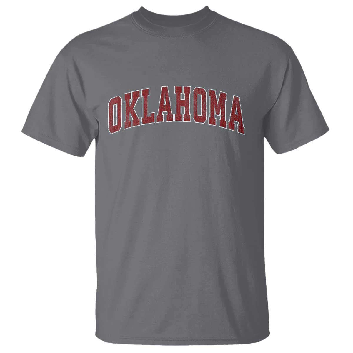 Vintage OKLAHOMA OK T Shirt Retro Throwback Design Classic Athletic Sports TS02 Charcoal Print Your Wear