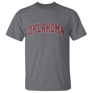Vintage OKLAHOMA OK T Shirt Retro Throwback Design Classic Athletic Sports TS02 Charcoal Print Your Wear