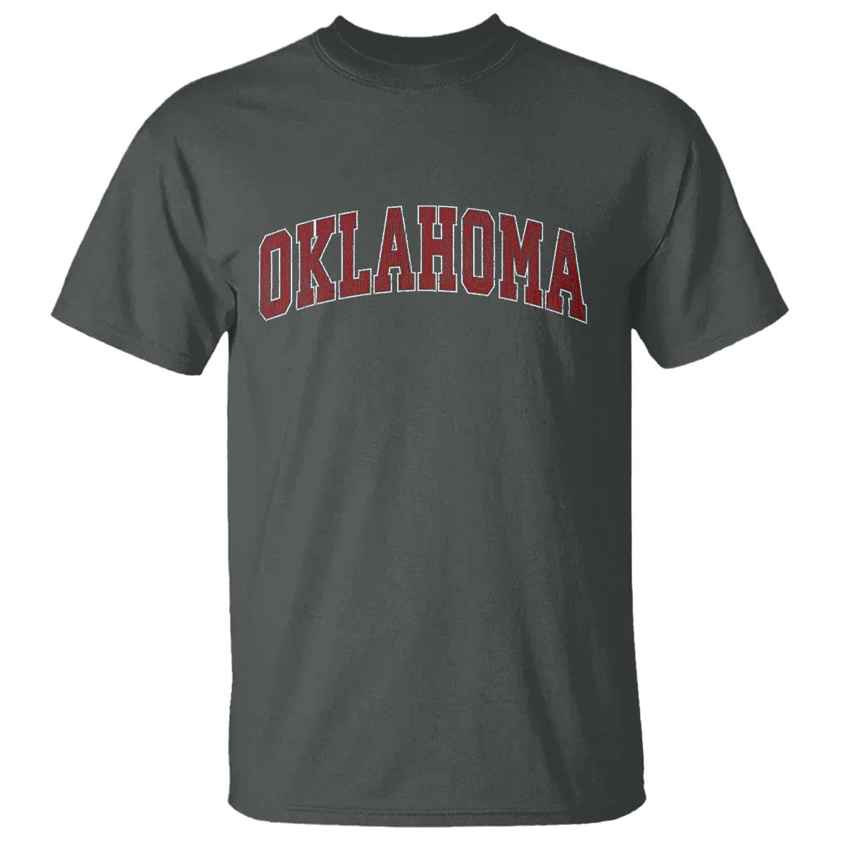 Vintage OKLAHOMA OK T Shirt Retro Throwback Design Classic Athletic Sports TS02 Dark Heather Print Your Wear