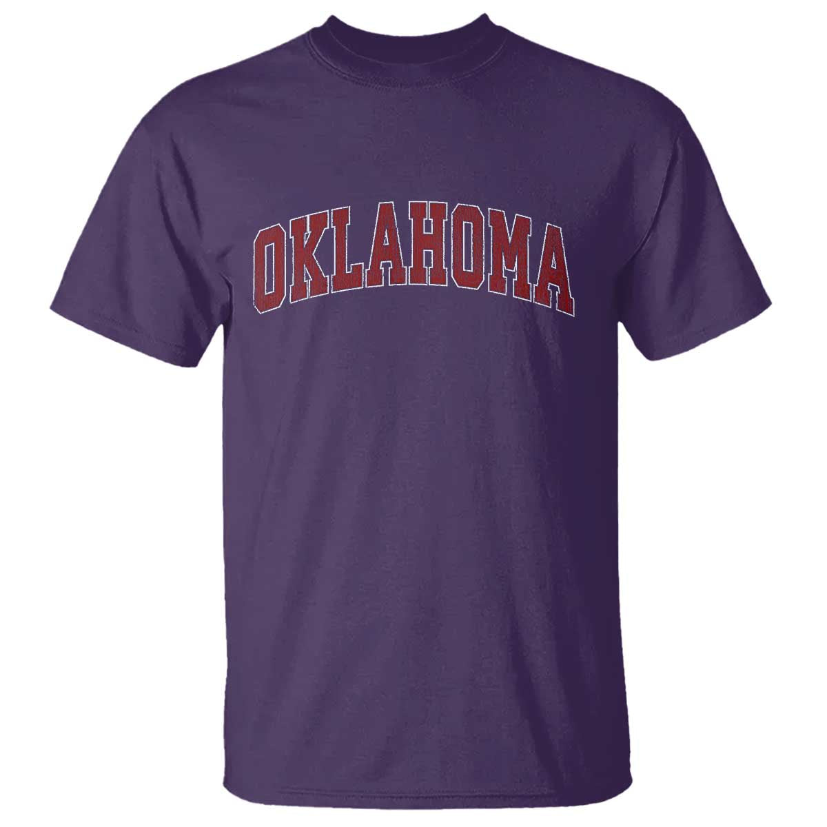 Vintage OKLAHOMA OK T Shirt Retro Throwback Design Classic Athletic Sports TS02 Purple Print Your Wear