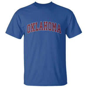 Vintage OKLAHOMA OK T Shirt Retro Throwback Design Classic Athletic Sports TS02 Royal Blue Print Your Wear