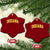 Vintage Indiana IN Ceramic Ornament Retro Throwback Design Classic Yellow Athletic Sports TS02 Print Your Wear