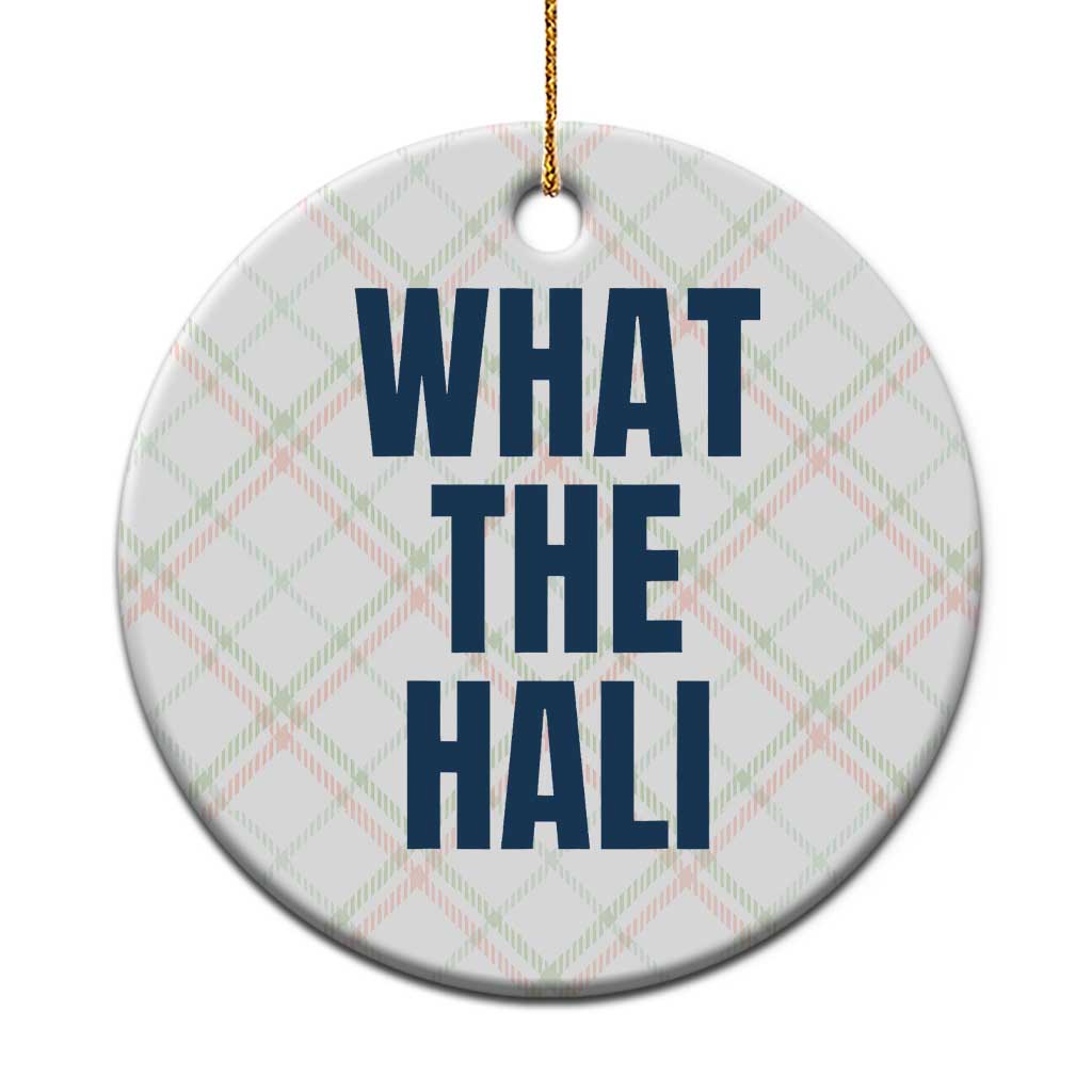 What The Hali Ceramic Ornament Indiana Hoosier Funny Basketball Overrated TS02 1pc Christmas Plaid Print Your Wear