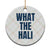What The Hali Ceramic Ornament Indiana Hoosier Funny Basketball Overrated TS02 1pc Christmas Plaid Print Your Wear